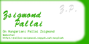 zsigmond pallai business card